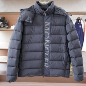 MNCLR Logo Zip Puffer Jacket - Grey