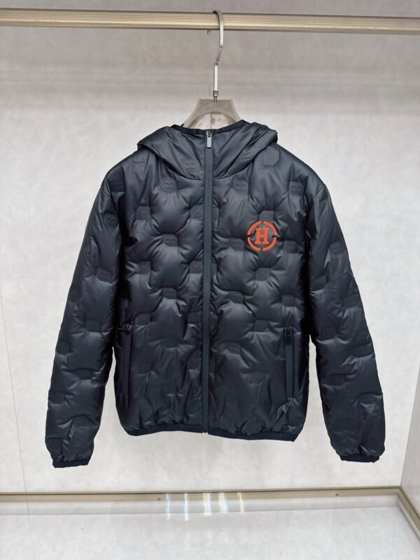 HRMS Hooded Puffer Jacket - Black