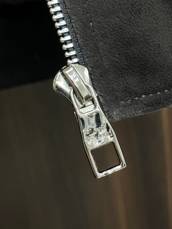 LVE-Inspired Velvet Panel Hooded Jacket – Black / Charcoal