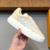 LVE Beige Cream Monogram Low Trainers
