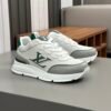 4 LVE White & Green Low-Top Trainers