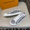 LVE Lagoon Trainers – Grey Monogram Denim Canvas