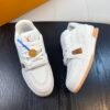 LVE Trainer Sneaker - White Orange Rubber Gum Sole