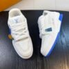 4 LVE Trainer Sneaker – White Blue Rubber Sole