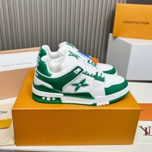 LVE Streetwear Trainer Sneaker – White Green Edition