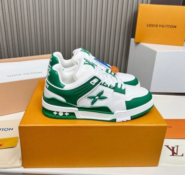 LVE Streetwear Trainer Sneaker – White Green Edition
