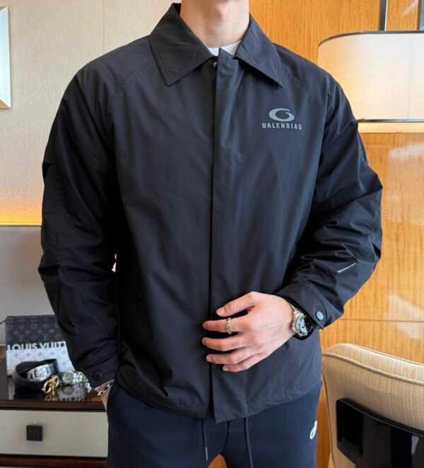 BLNCG Black Nylon Coach Jacket