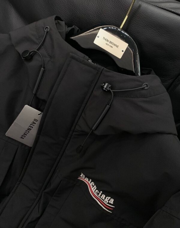 BLNCG Black Nylon Waterproof Jacket