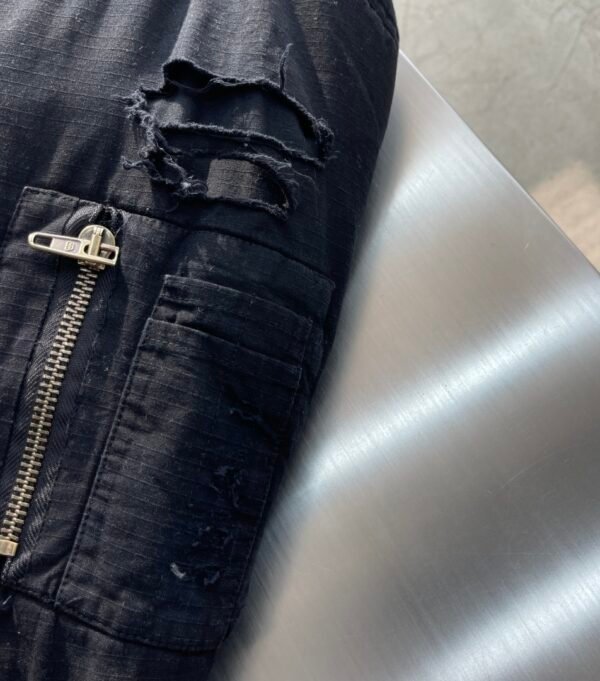 BLNCG Destroyed Bomber Jacket - Black