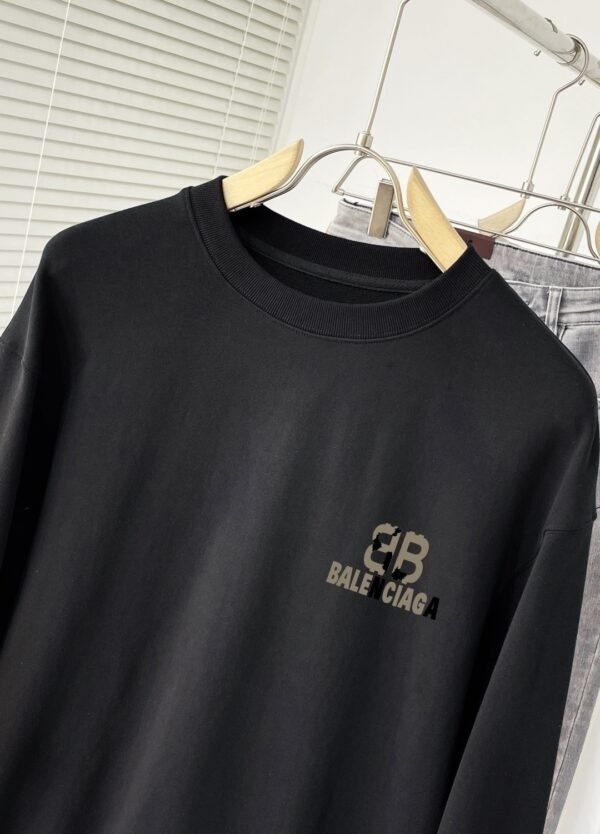 BLNCG BB Logo Print Medium Fit Jumper – Black