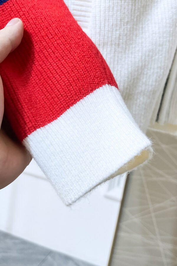 4 BLNCG Paris Sports Icon Zip-Up Knit Jacket - Black/White/Red