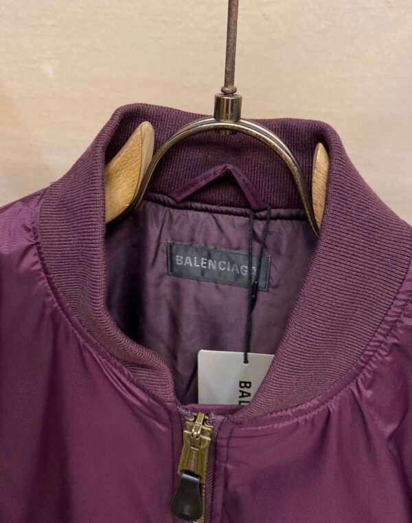 BLNCG Emblem Patch Bomber Jacket – Purple