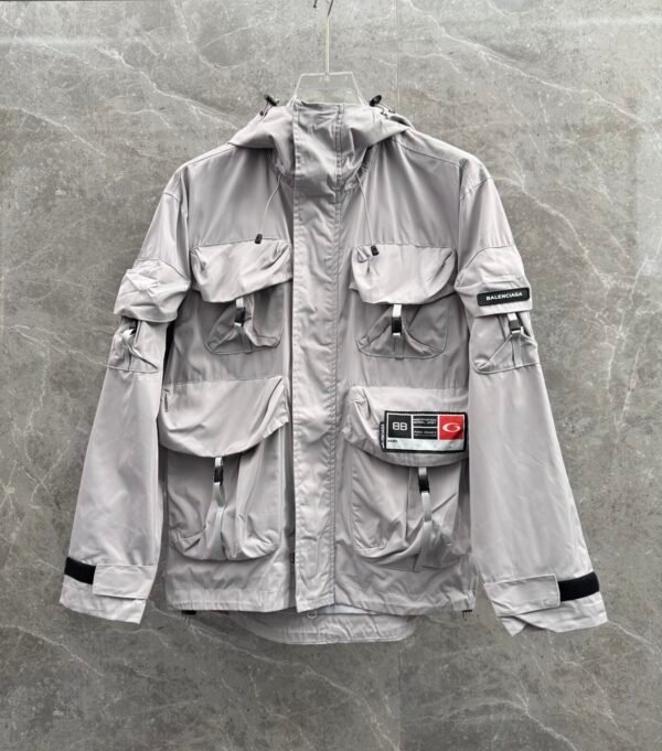 BLNCG Utility Multi-Pocket Jacket – Light Grey