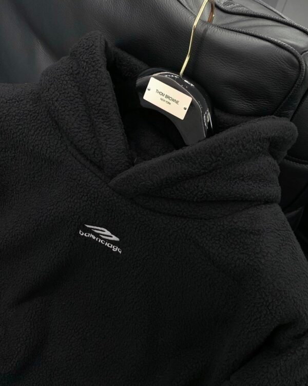 BLNCG Ski 3B Embroidered Logo Fleece Hoodie - Black