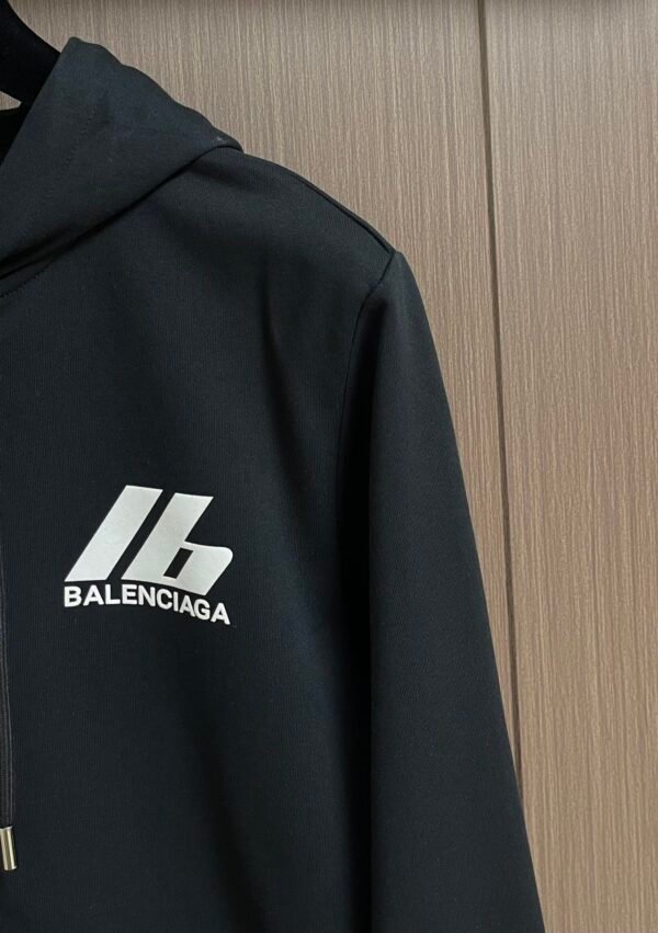 4 BLNCG Logo-Print Zip-Up Hoodie - Black