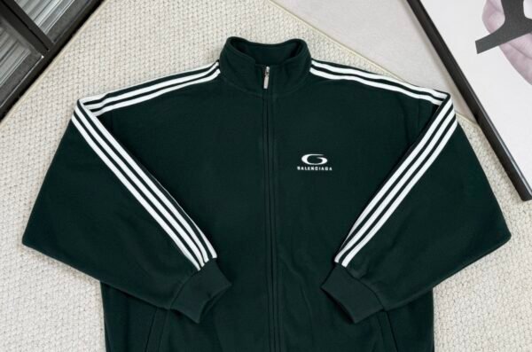 BLNCG Loop Sports Logo Zip-Up Jacket - Dark Green