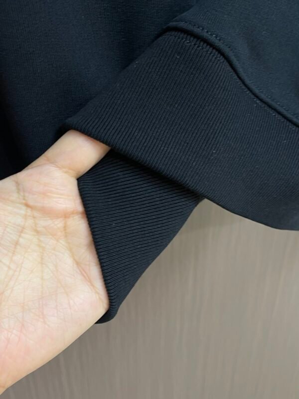 DG Logo Rib Collar Crew Neck Jumper - Black