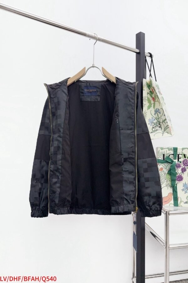 LVE Tonal Checkered Zip Jacket