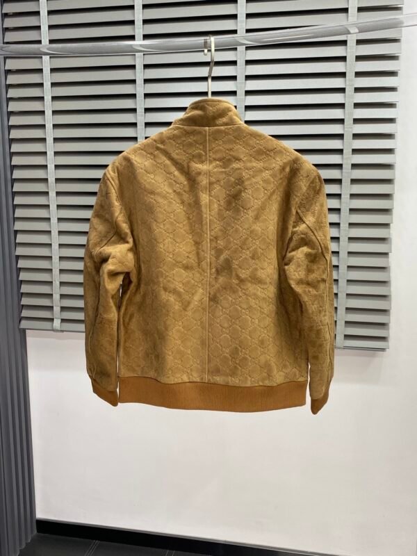 GCCI Monogram Zip Jacket - Camel Brown