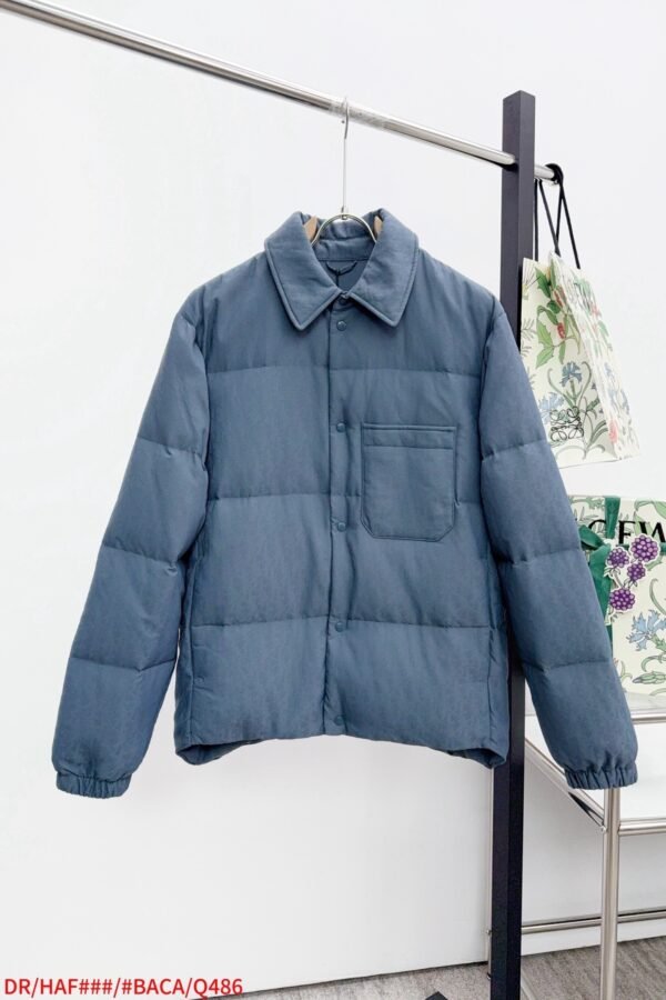 CD Monogram Quilted Jacket - Blue