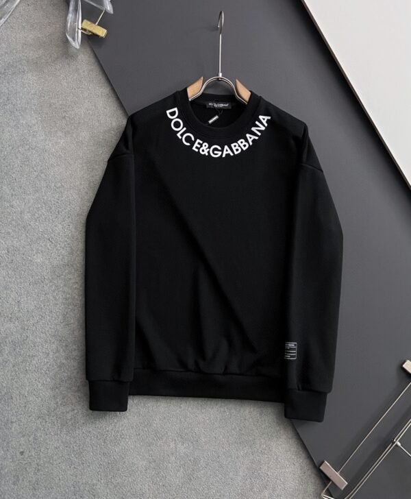 DG Logo Neckline Jumper - Black