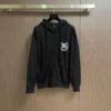 DG Printed Crest Logo Zip Hoodie - Black