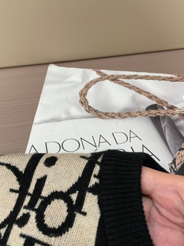 449abc6f CD Monogram Crew Neck Jumper - Black/Cream