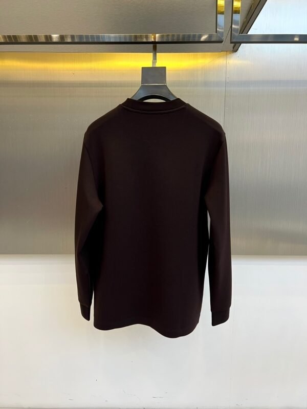 4574d06e HRMS Crew Neck Jumper with Patch Detail - Dark Brown