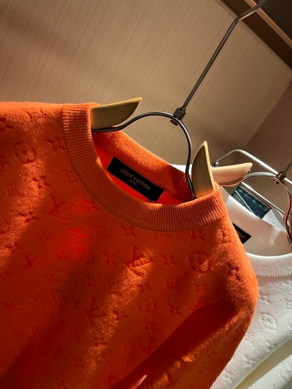 LVE Embossed Monogram Jumper – Burnt Orange