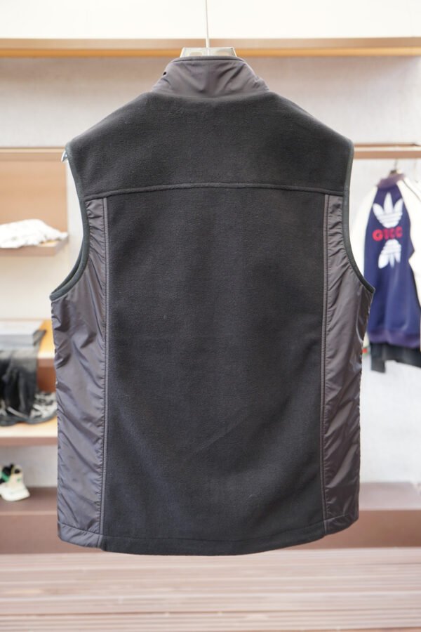 46196783 MNCLR Panelled Zip Gilet - Charcoal Grey