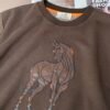 HRMS Horse Motif Crew Neck Jumper