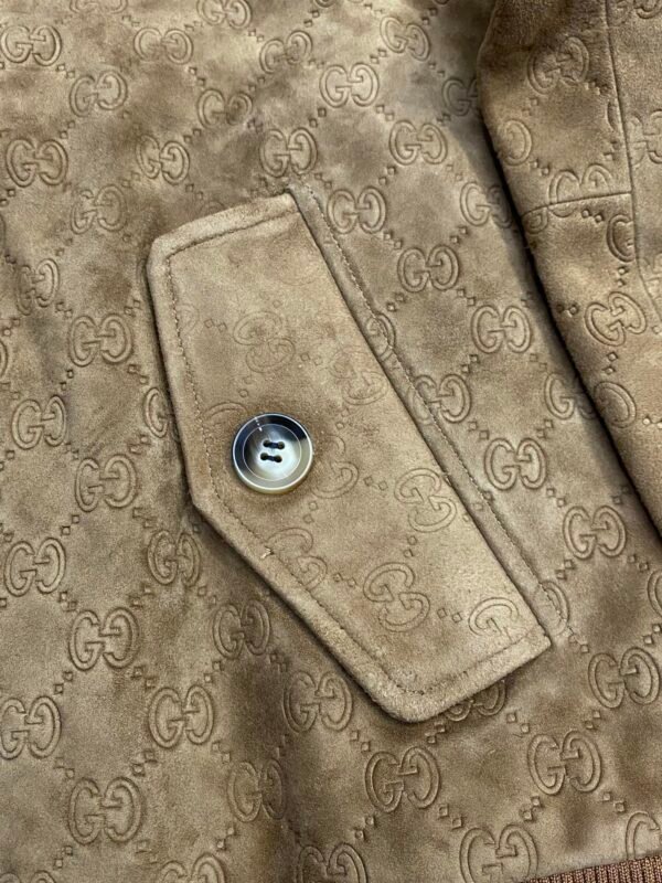 GCCI Monogram Zip Jacket - Camel Brown