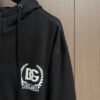 DG Printed Crest Logo Zip Hoodie - Black