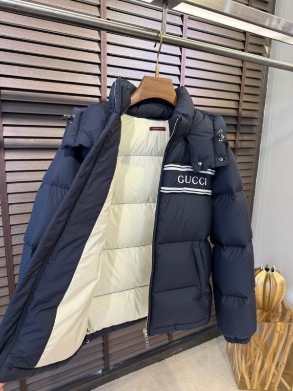 GCCI Hooded Puffer Jacket - Navy