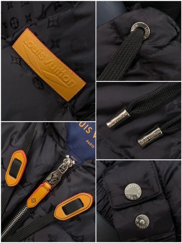 LVE Black Monogram Puffer Jacket