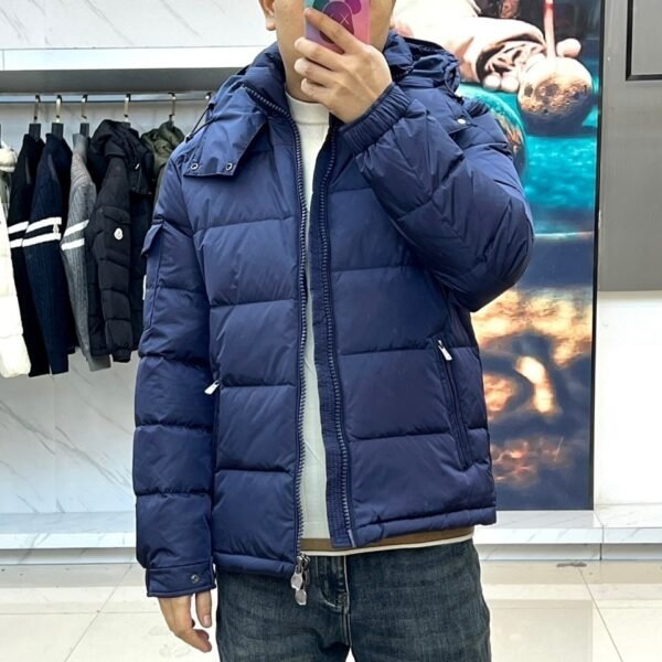 MNCLR Hooded Puffer Coat - Navy