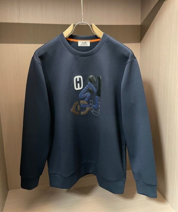 497ceb23 HRMS Graphic Appliqué Jumper – Navy Blue