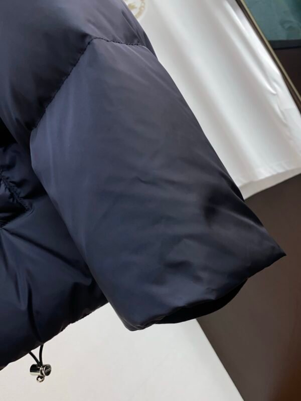 PRDA Puffer Jacket with Logo Patch - Navy Blue