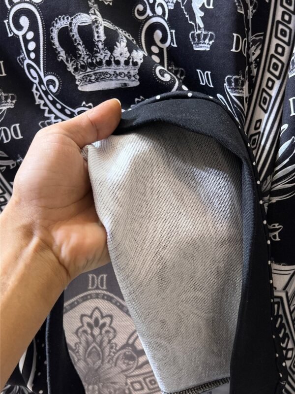 DG All-Over Print Crew Neck Jumper - Black