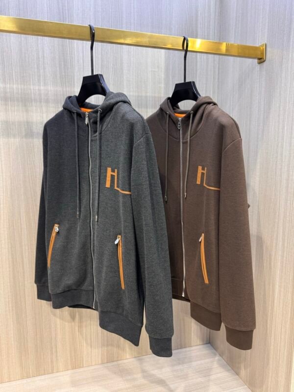 HRMS Zip-Through Hooded Jumper With Logo Detail