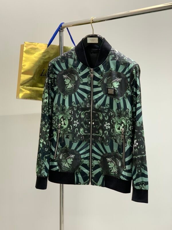 DG Printed Zip Jacket - Green