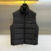 PRDA Quilted Zip Gilet - Black
