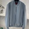4c5a2fe7 GCCI Embossed Monogram Zip Jacket - Light Blue