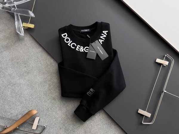 DG Logo Neckline Jumper - Black