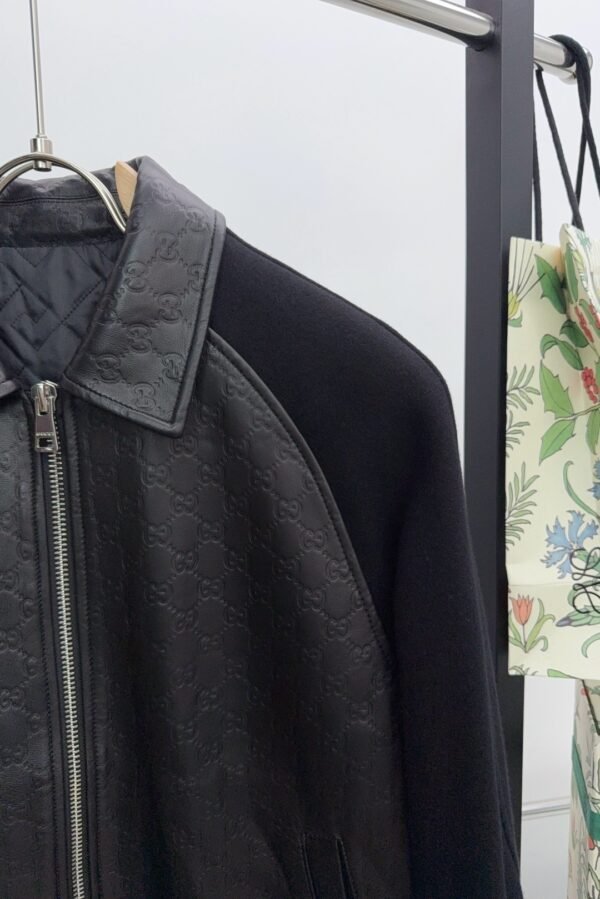 GCCI Monogram Zip Jacket - Black