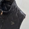 PRDA Diamond Quilted Zip Gilet - Black