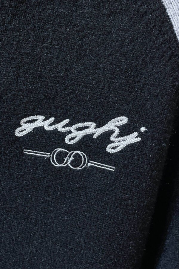 GCCI Zip-UP Knit Jacket with Embroidered Logo