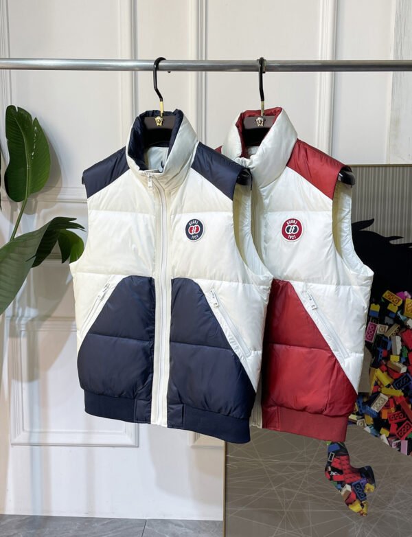 4fe5e6d2 GCCI Zip-Front Padded Gilet with Embroidered Patch