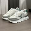 5 LVE White & Green Low-Top Trainers
