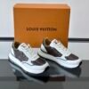LVE Classic Trainers – Brown Monogram Canvas & White Leather